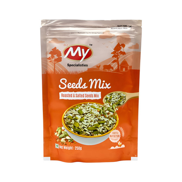 Seeds mix 250 gm for weight management, Pumpkin, Sunflower, Flax & Chia Seeds | Improved digestion, Muscle building, healthy heart with Omega-3 & protein support