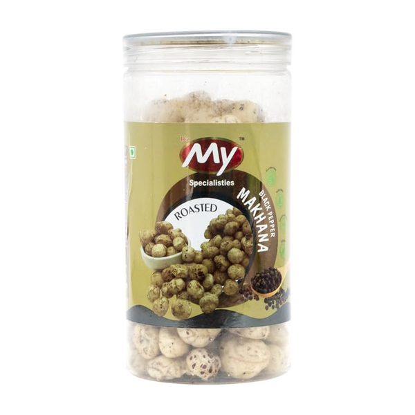 Salty Black Pepper Makhana-75gm(Pack of 1) | High in Protein & Dietary Fiber | Foxnuts, Zero Cholesterol, Healthy Snacks | No Gluten, Trans-Fat-Free, Dietary Fiber