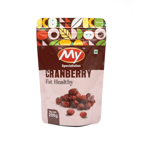 It'-z My Specialisties Cranberry 200 GM | High Antioxidants, Dietary Fiber & No Gluten, Antioxidant Rich| Immunity Booster &Tasty,|Healthy& Quality Sweet Berries